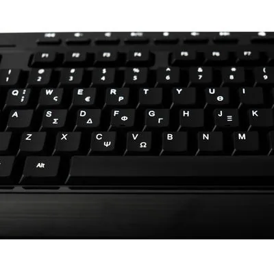 MediaRange Tastatur Multimedia Keyboard black QWERTY GR