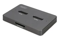 DIGITUS Docking USB-C->NVMe SSD,SATA SSD, SD
