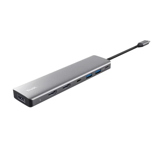 Trust 25661 hub & concentrateur USB Type-C Aluminium