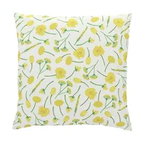 Esschert Design BK041 outdoor pillow/cushion White, Yellow Pattern Square