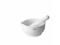 Silit Mörser mit Stössel 10 cm, Porzellan - Material: Porzellan - Detailfarbe: Weiss - Durchmesser: 10 cm