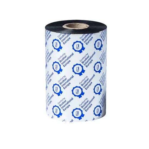 Brother Farbband Thermo Transfer BSP-1D450-110 Wax/Resin - Bandfarbe: Schwarz - Rollenlänge: 450 m - Breite: 110 mm