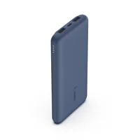 Belkin Powerbank Boost Charge 3-Port 10000 mAh - Akkutyp: Lithium-Ion (Li-Ion) - Akkukapazität: 10000 mAh - Detailfarbe: Blau - USB Ladeanschluss (Output): 3 - USB-C PD: Nein - Max. Output USB-C PowerDelivery: 0 W