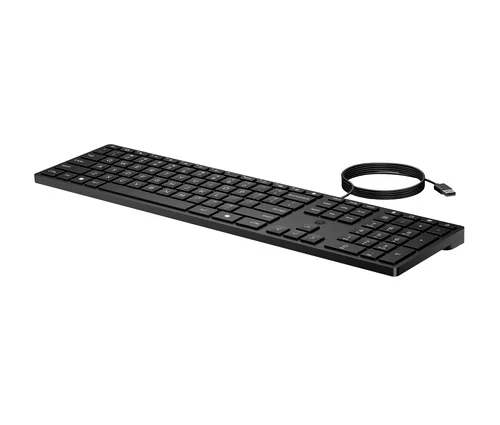 HP 320K Wired Keyboard tastiera Ufficio USB Nero