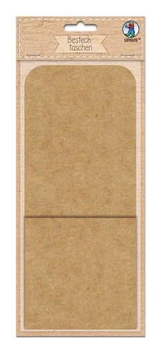 URSUS Bestecktasche 6 Stück - Detailfarbe: Braun - Ausziehbar: Nein - Material: Karton