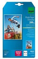 SIGEL InkJet Fotopapier 10x15cm IP718 200g,glossy, weiss 24 Blatt