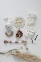 Oykami Geschenkset Dubai - Material: Holz - Baumwolle - Detailfarbe: Beige - Weiss - Braun