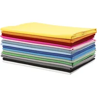 Creativ Company Stoff Uni 140 g, Sortierte Farben, 15 Sorten - Breite: 140 cm - Länge: 200 cm - Material: Baumwolle - Detailfarbe: Mehrfarbig