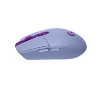 Logitech Gaming-Maus G305 Lightspeed - Maus Features: Ein-/Ausschalter - Scrollrad - Bedienungsseite: Universal - Detailfarbe: Lila - Gewicht: 99 g - Verbindungsart: Kabellos - Schnittstelle: USB-A