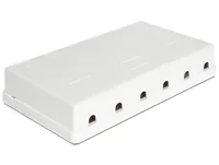 DELOCK Keystone Leergehäuse 6-Port