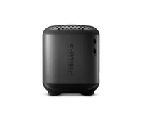 Philips Bluetooth Speaker TAS1505B/00 Schwarz - Verbindungsmöglichkeiten: Bluetooth - Widerstandsfähigkeit: Wasserfest - IPX7 - Stromversorgung: Akkubetrieb - Detailfarbe: Schwarz - Gewicht: 140 g - System-Kompatibilität: Keine