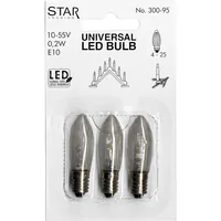 Star Trading Lampe Universal LED 0.2 W (1.8 W) E10 Warmweiss (WW) - Energieeffizienzklasse: Keine - Lampensockel: E10 - Protokoll: Ohne - Smart Home: Nicht kompatibel - Farbtemperatur Kelvin: 2100 K - Gesamtleistung: 0.2 W