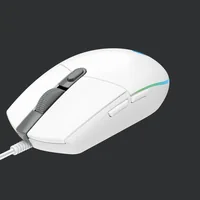 Logitech Gaming-Maus G203 Lightsync Weiss - Maus Features: RGB-Beleuchtung - Seitliche Zusatztasten - Beleuchtung - Programmierbare Tasten - Scrollrad - Bedienungsseite: Rechtshänder - Detailfarbe: Weiss - Gewicht: 85 g - Verbindungsart: Verkabelt - Schni
