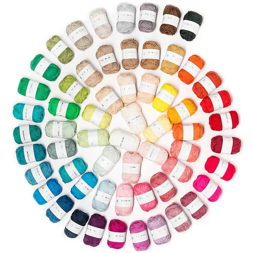 Rico Design Wolle Creative Ricorumi DK 25 g, Beere - Packungsgrösse: 1 Stück - Länge: 57.5 m - Material: Baumwolle - Detailfarbe: Brombeer - Waschbar bei: 30 °C - Nadelstärke: 3 mm - 4 mm
