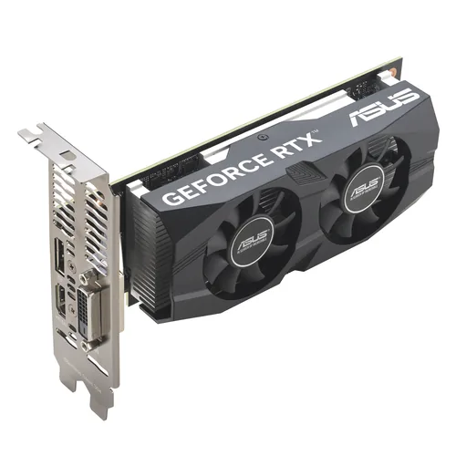 ASUS GeForce RTX 3050 LP BRK OC Edition - Grafikkategorie: Gaming (Mid-Range) - Grafikfamilie: Nvidia GeForce RTX - Grafikkarte Modell: Nvidia GeForce RTX 3050 - Grafikspeicher Grösse: 6 GB - Schnittstelle Grafikkarte: PCI Express 4.0 - Kühlungstyp: Aktiv