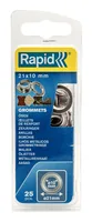 Rapid Ösen mit Ring Ø 21 x 10 mm - Zubehörtyp: Ösen - Verpackungseinheit: 25 Stück