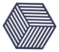 Zone Denmark Topfuntersetzer Hexagon Nachtblau - Anwendungsbereich: Topf  - Material: Silikon - Detailfarbe: Nachtblau - Set: Nein - Zusammenklappbar: Nein