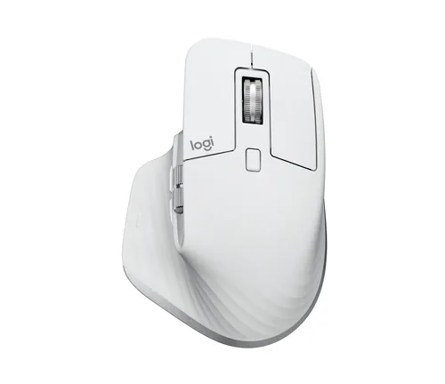Logitech Maus MX Master 3S Pale Grey - Maus-Typ: Standard - Maus Features: Seitliches Scrollrad - Logi Bolt-Empfänger - Easy Switch - Daumentaste - Scrollrad - Bedienungsseite: Rechtshänder - Detailfarbe: Weiss - Verbindungsart: Kabellos - Schnittstelle: 