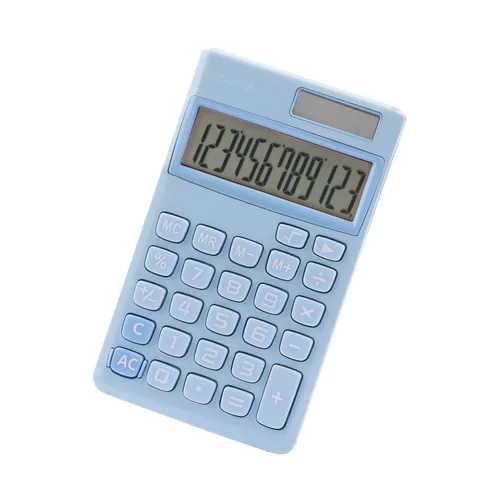 Genie Taschenrechner 212B Blau - Stromversorgung: Solarbetrieb - Batteriebetrieb - Typ: Taschenrechner - Detailfarbe: Blau - Displaytyp: LCD - Anzahl Zeilen: 12 × - Anzahl Stellen: 1 ×