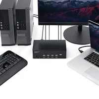 STARTECH.COM KVM Switch HDMI 4 Port - 4K 30 Hz - KVM Extender fr HDMI - KVM HDMI Umschalter