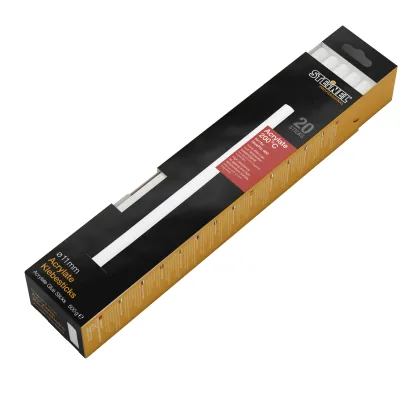 Steinel Klebestick FLEX Ø 11 mm transparent, 20 Sticks - Zubehörtyp: Klebesticks - Verpackungseinheit: 20 Stück