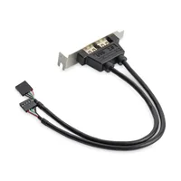 2 PORT USB SLOT PLATE ADAPTER .