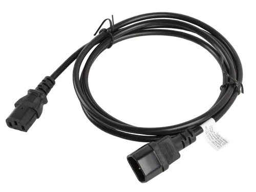 LANBERG IEC 320 C13->C14 1,8m VDE Stromkabel-Verlängerung sw