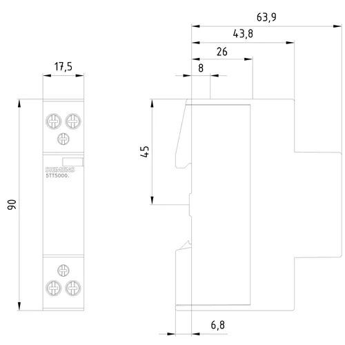 Siemens 5TT5000-0 electrical contactor