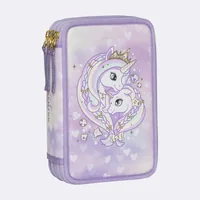 Beckmann Etui Classic Triple Unicorn Princess, 28-teilig - Breite: 20.5 cm - Höhe: 7 cm - Tiefe: 12 cm - Gefüllt: Ja - Etui-Art: Etui - Material: Recycled PET