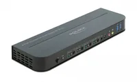 DELOCK DisplayPort 1.4 KVM Switch 8K 30Hz mit USB 3.0 und Audio