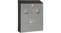 WEDO Wandascher Compact Schwarz - Materialtyp: Metall - Material: Stahl - Anzahl Behälter: 1 - Detailfarbe: Schwarz