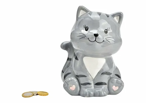 G. Wurm Spardose Katze 12 x 16 x 10 cm - Produkttyp Geschenke: Spardosen - Motiv: Katze - Breite: 12 cm - Höhe: 16 cm - Länge: 10 cm
