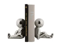present time Buchstütze Joey 2 Stück, Silber - Detailfarbe: Silber