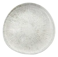 Hermia Geschirr-Set Beige/Grau - Material: Porzellan - Teller Typ: Speiseteller - Detailfarbe: Beige - Grau - Form: Oval