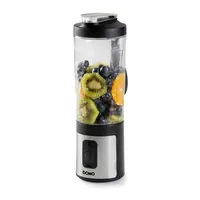 Domo Standmixer DO751BL Schwarz/Silber - Motorleistung: 120 W - Funktionen: Mixen - Shaken - Smoothies - Fassungsvermögen Saftbehälter: 0.6 l - Detailfarbe: Schwarz - Silber