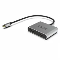 INCA Adapter ITPC-4 Typ C > 2xHDMI 4K30Hz,1xUSB-A,1xUSB-C