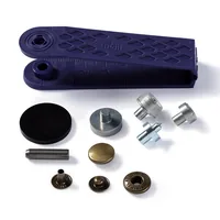 Prym Druckknöpfe Anorak Altmessing, 12 mm - Detailfarbe: Silber - Goldocker