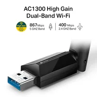 TP-LINK Wi-Fi USB Adapter Archer T3U Plus AC 1300 High Gain Dual Band