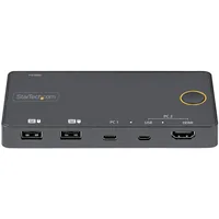 2 PORT HYBRID USB-C KVM SWITCH KVM SWITCH - 4K 60HZ HDMI 2.0