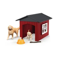 schleich FARM WORLD Dog Kennel with Golden Retriever