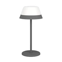 EGLO Leuchten Akku-Tischleuchte MEGGIANO 1.5W, 32 cm, Grau - Dimmbar: dimmbar - Lichtfarbe: Tunable White - RGB - farbig - Zusätzliche Ausstattung: Keine - Leuchtenfarbe: Grau - Gesamtleistung: 2.3 W - Lampensockel: LED fest verbaut