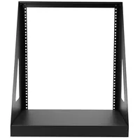 StarTech.com 12U 2-Post Open Frame Desktop Server Rack, 19in Compact Space-Saving Floor IT Rack with 350lb (160kg) Weight Capacity