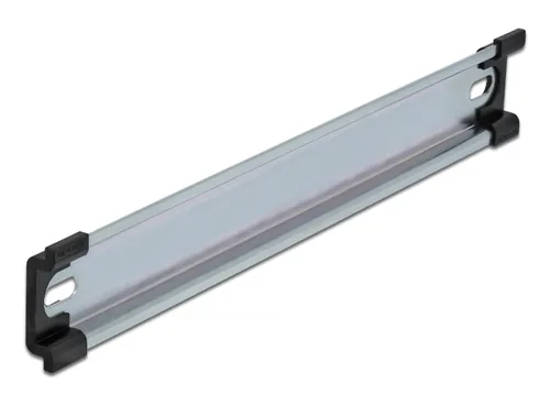 Delock Hutschiene/DIN Rail 35 x 7.5 mm, 10 aus Stahl - Detailfarbe: Grau - Montage: Wand - Schaltschrank - Aufputz