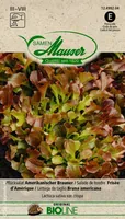 Samen Mauser Samen BIO Pflücksalat Amerikanischer Brauner - Aussaatzeit: April - August - Juli - Juni - Mai - März - Sonneneinstrahlung: Sonnig - Saattyp: Bioline - Gemüsegruppen: Blatt- und Stängelgemüse - Erntezeit: August - Juli - Juni - Mai - Oktober 