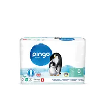 Pingo Ökowindeln Grösse 0, XS - Packungsgrösse: 32 Stück - Packungsart: Einzelpackung - Produkttyp: Normale Windeln - Detailfarbe: Weiss - Grösse Windeln: 0 - Waschbar: Nein