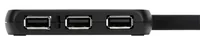 Targus USB-Hub ACH114EU - Stromversorgung: USB - Anzahl Ports: 4 - Detailfarbe: Schwarz - USB Standard: 2.0 (480 Mbps) - USB Anschluss 2 (Endgerät): USB-A - USB Anschluss 1 (Quelle): USB-A
