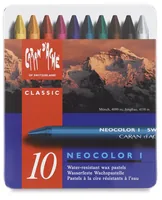 CARAN D'ACHE Wachsmalkreide Neocolor 1 7000.310 10 Farben Metallbox