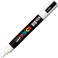 Uni Permanent-Marker POSCA 1.8-2.5 mm Weiss - Strichstärke: 2.5 mm - 1.8 mm - Verpackungseinheit: 1 Stück - Oberfläche: Karton - Metall - Kunststoff - Holz - Keramik - Stein - Glas - Textil - Papier - Set: Nein - Detailfarbe: Weiss - Eigenschaft-Stift: Li
