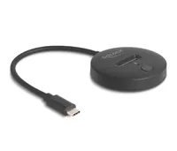 Delock Dockingsstation M.2 NVMe / SATA SSD USB 10 Gbps USB Type-C - Card Reader: Kein - Datenanschluss Seite A: USB Type-C - Stromversorgung: USB-C - Detailfarbe: Schwarz - Speicherschnittstelle: PCI-Express - SATA - Festplatten Formfaktor: M.2