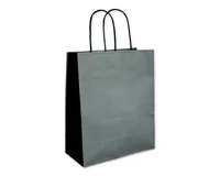 ELCO Geschenktasche 22 x 10 x 27 cm, 25 Stück, Grau - Material: Papier - Verpackungseinheit: 25 Stück - Motiv: Ohne Motiv - Detailfarbe: Grau - Verpackungsart: Geschenktasche